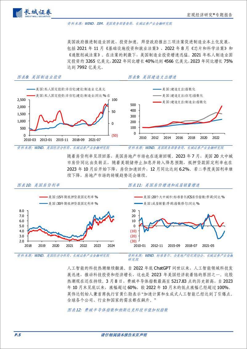 《宏观经济研究：2024年二季度美国经济展望-240326-长城证券-15页》 - 第5页预览图