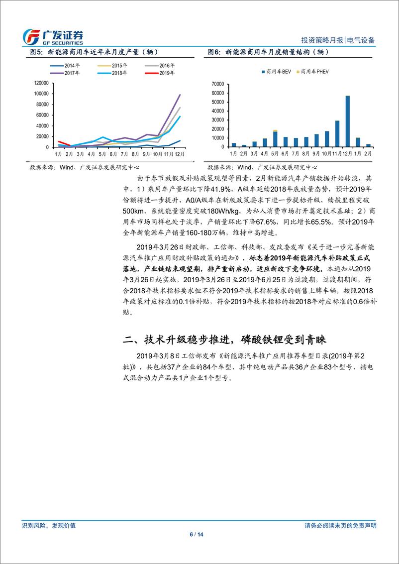 《新能源汽车行业3月刊：补贴新政靴子落地，磷酸铁锂重获青睐-20190328-广发证券-14页》 - 第7页预览图