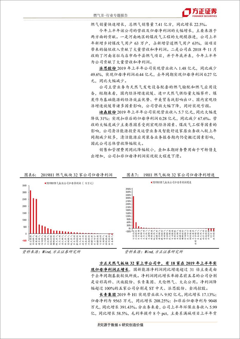 《燃气行业板块19年中报总结：外延并购促进增长，上下游盈利分化-20190904-方正证券-14页》 - 第7页预览图