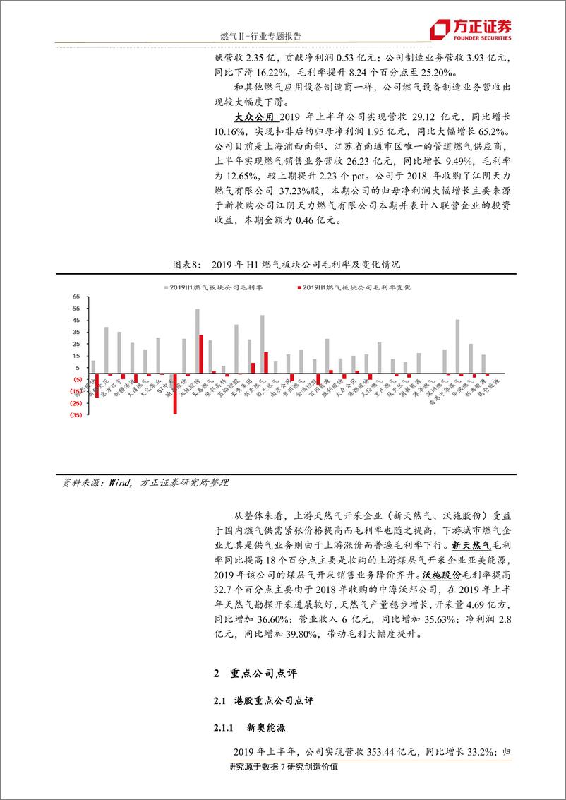 《燃气行业板块19年中报总结：外延并购促进增长，上下游盈利分化-20190904-方正证券-14页》 - 第8页预览图