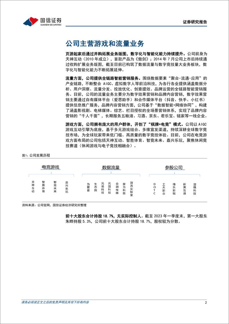 《20230508-国信证券-天娱数科-002354-领先布局数字人营销，AIGC赋予成长机遇》 - 第2页预览图