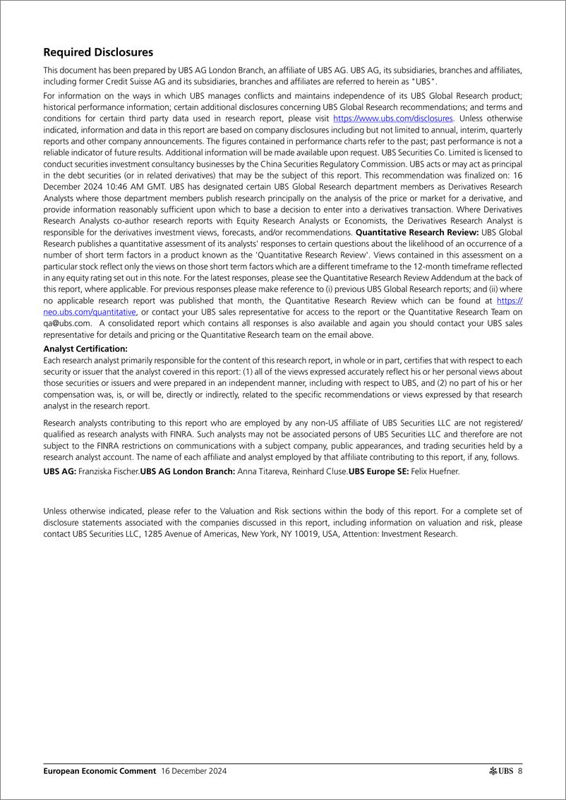 《UBS Economics-European Economic Comment _European PMIs A bit better, but ...-112229167》 - 第8页预览图