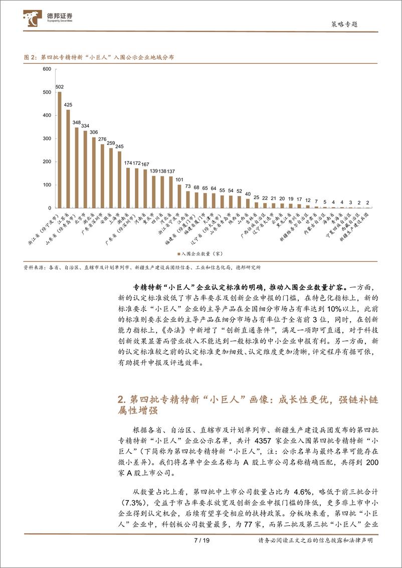 《专精特新系列研究：第四批专精特新“小巨人”，数量扩容、成长性更优-20220826-德邦证券-19》 - 第8页预览图