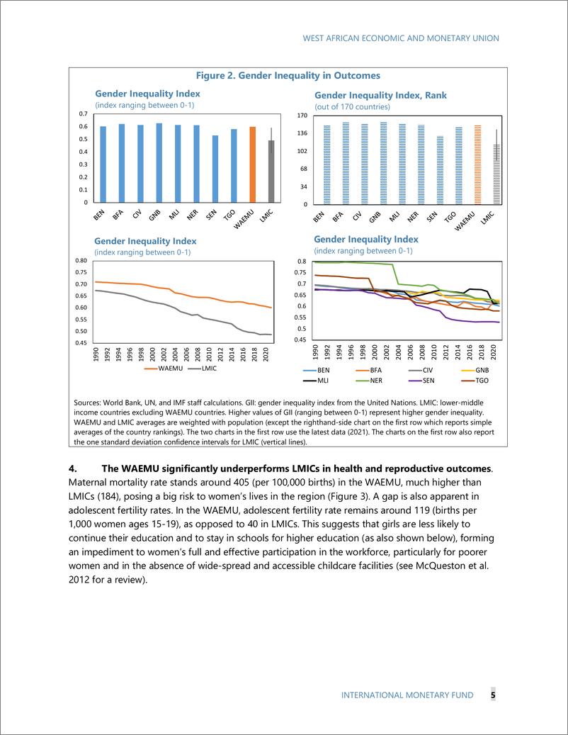 《IMF-西非经货联盟的性别不平等：现状与机遇（英）-2024.5-23页》 - 第8页预览图