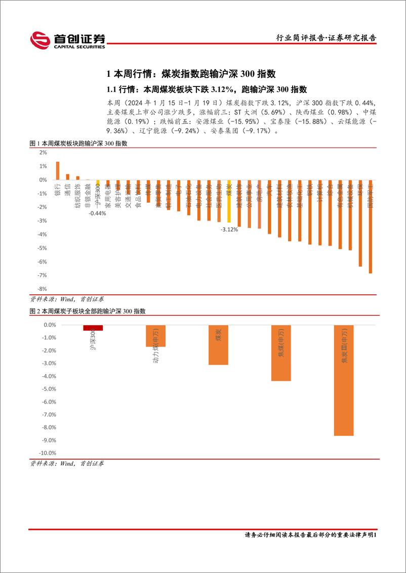 《煤炭开采行业简评报告：“寒潮”来袭，煤价有望企稳反弹-首创证券》 - 第2页预览图