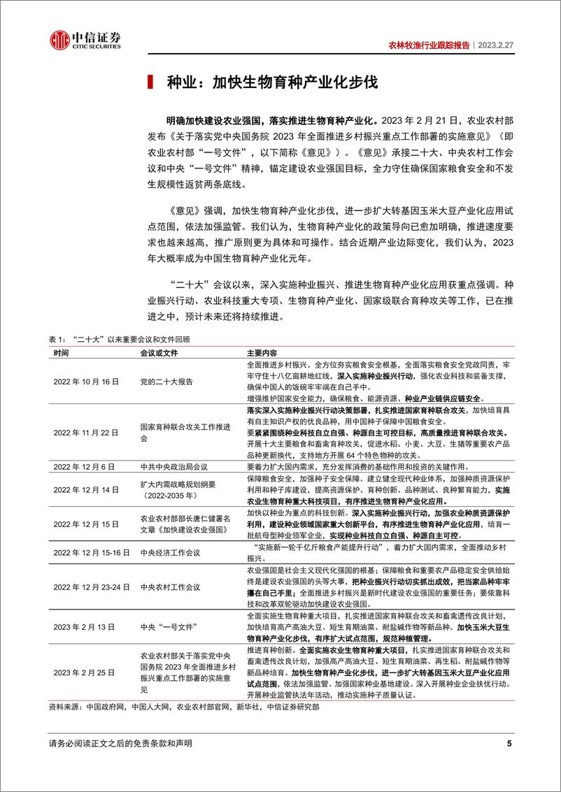 《农林牧渔行业跟踪报告：生物育种产业化加速，国内宠物市场景气持续-20230227-中信证券-20页》 - 第6页预览图