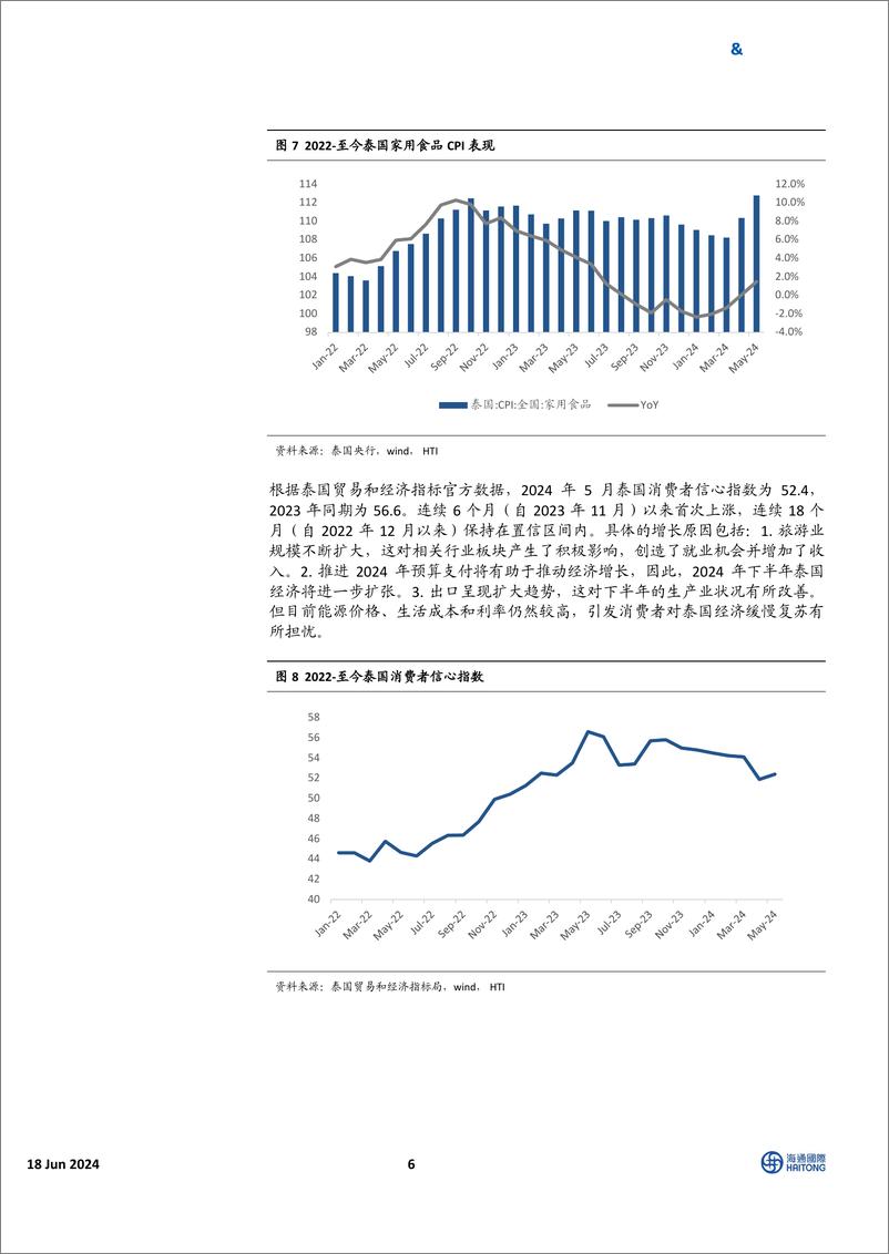 《HTI东南亚消费行业5月跟踪报告：多数国家通胀水平上升，消费股表现优于大盘-240618-海通国际-30页》 - 第6页预览图