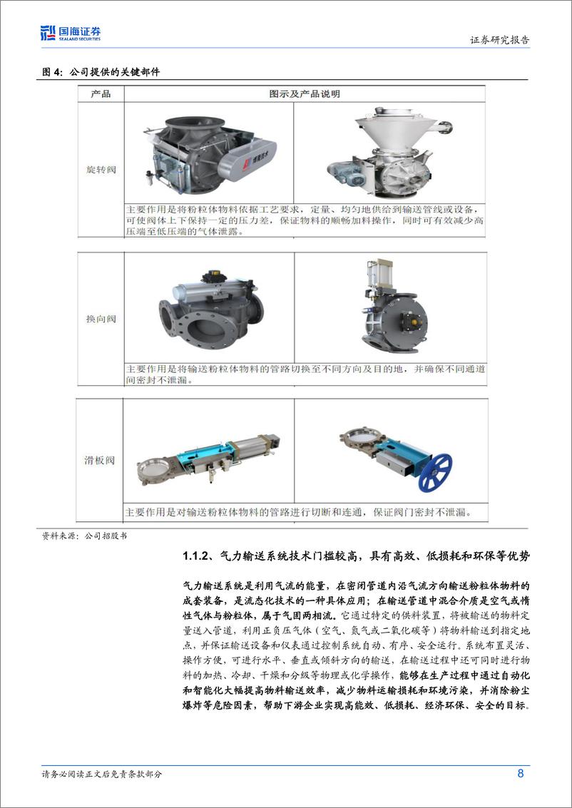 《国海证券-博隆技术-603325-深度报告：气力输送细分领域龙头，国内外市场需求齐发力，拓展应用场景未来可期》 - 第8页预览图