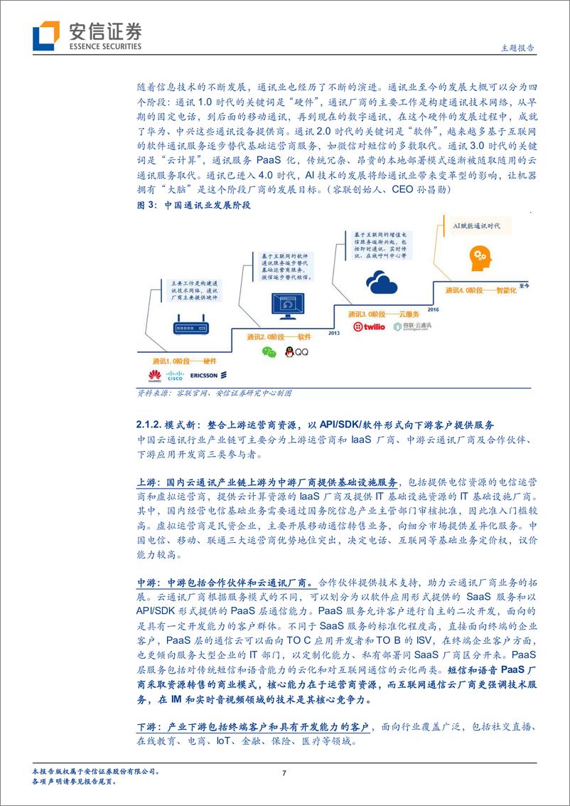 《新三板主题报告：从容联云赴美上市~看云通信行业商业模式-20210217-安信证券-41页》 - 第7页预览图