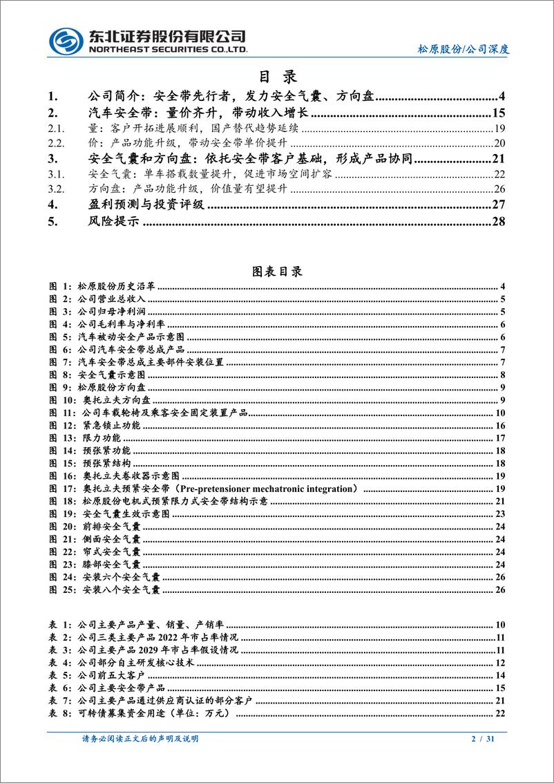 《松原股份(300893)安全带量价齐升，安全气囊、方向盘开拓第二曲线-240707-东北证券-31页》 - 第2页预览图