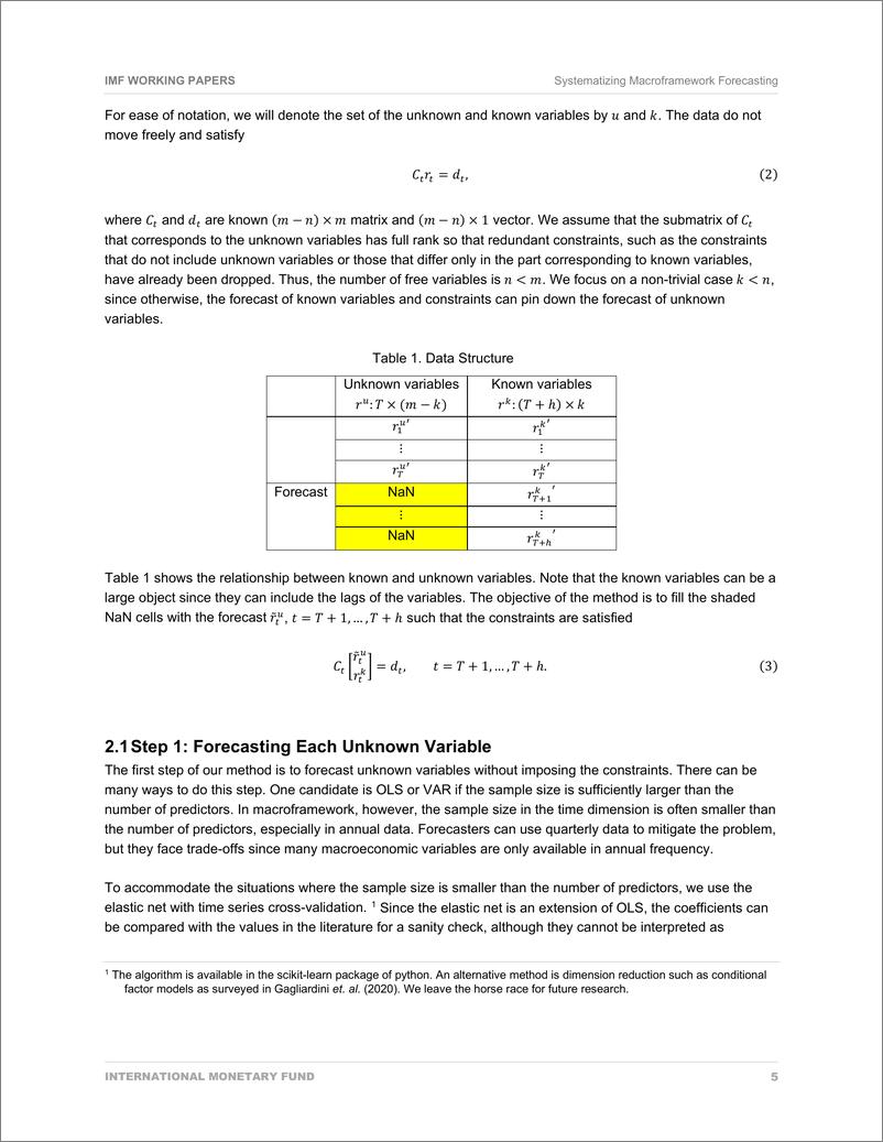 《IMF-系统化宏观框架预测：具有会计恒等式的高维条件预测（英）-2022.6-25页》 - 第8页预览图