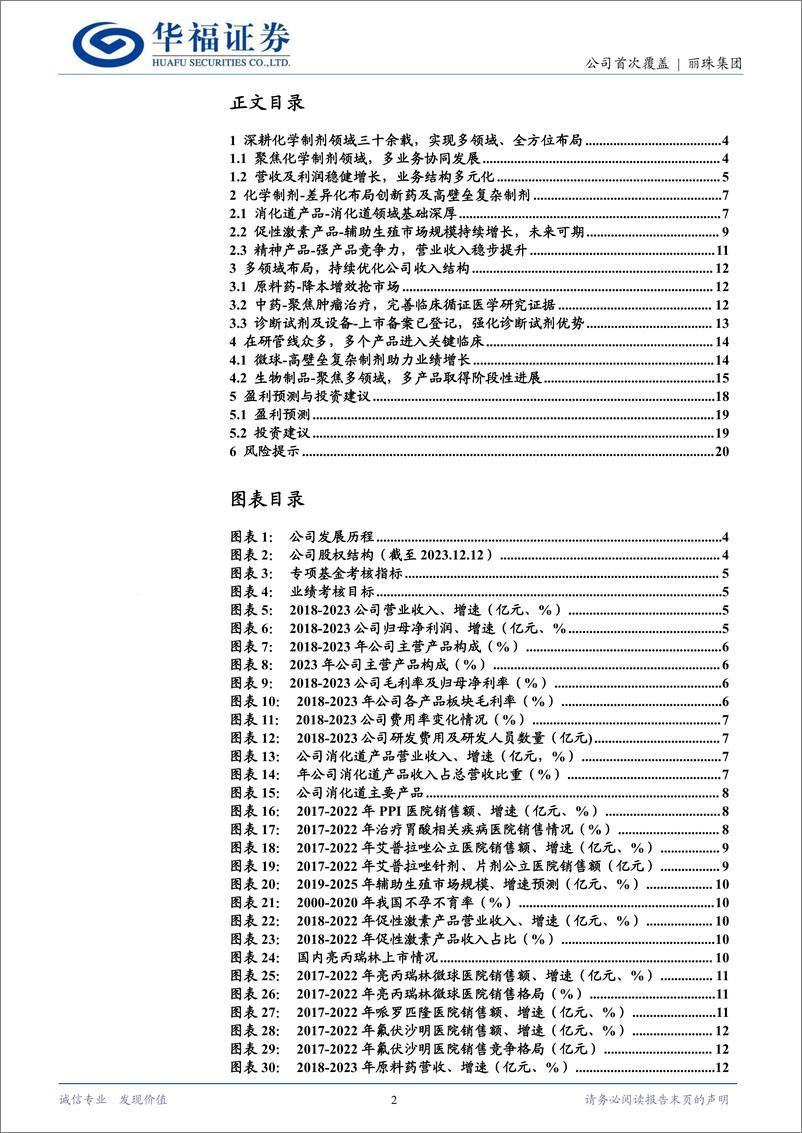 《丽珠集团(000513)创新%2b高壁垒制剂齐头并进，长期发展动力充沛-240513-华福证券-22页》 - 第2页预览图