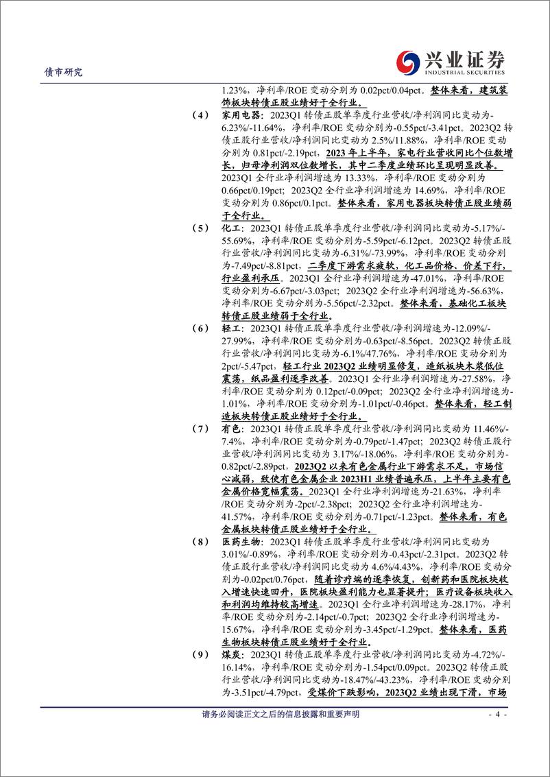 《可转债研究：转债行业景气度跟踪及后续市场判断-20230910-兴业证券-23页》 - 第5页预览图