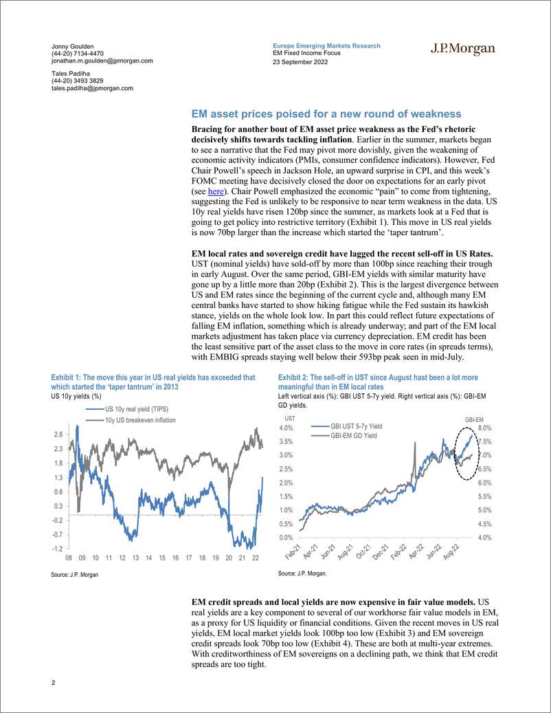 《JPMorgan Econ  FI-EM Fixed Income Focus  A real (yield) test for EM asset》 - 第3页预览图