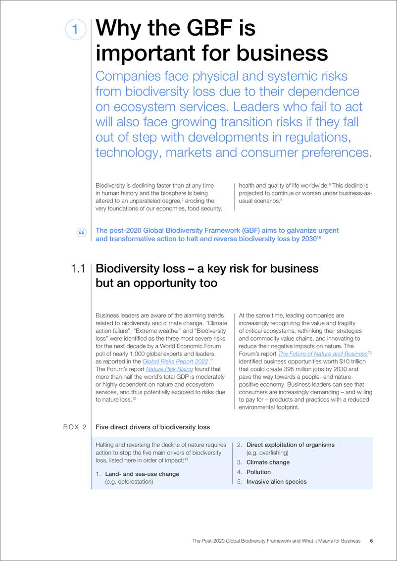 《世界经济论坛-2020年后全球生物多样性框架及其对企业的意义（英）-2022.12-58页》 - 第7页预览图