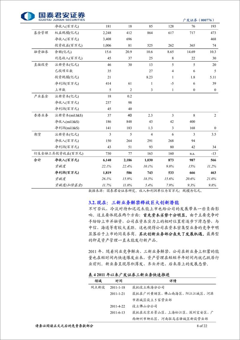 《广发证券（国泰君安）-深度报告-转型可期，创新制胜-110704》 - 第8页预览图