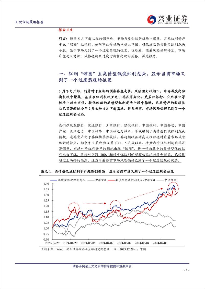 《A股策略展望：从过度防御转向攻守兼备-240731-兴业证券-11页》 - 第3页预览图