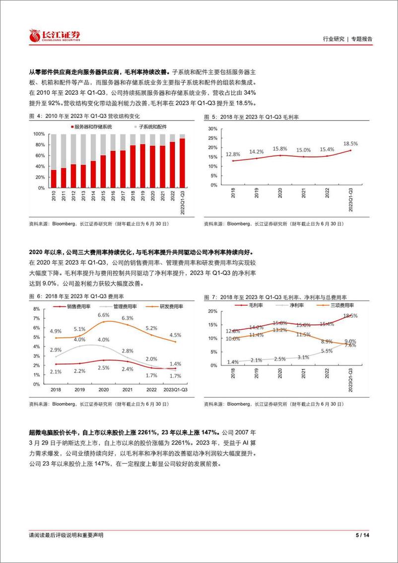 《长江证券-通信设备行业：从超微电脑看AI服务器弹性-230531》 - 第5页预览图