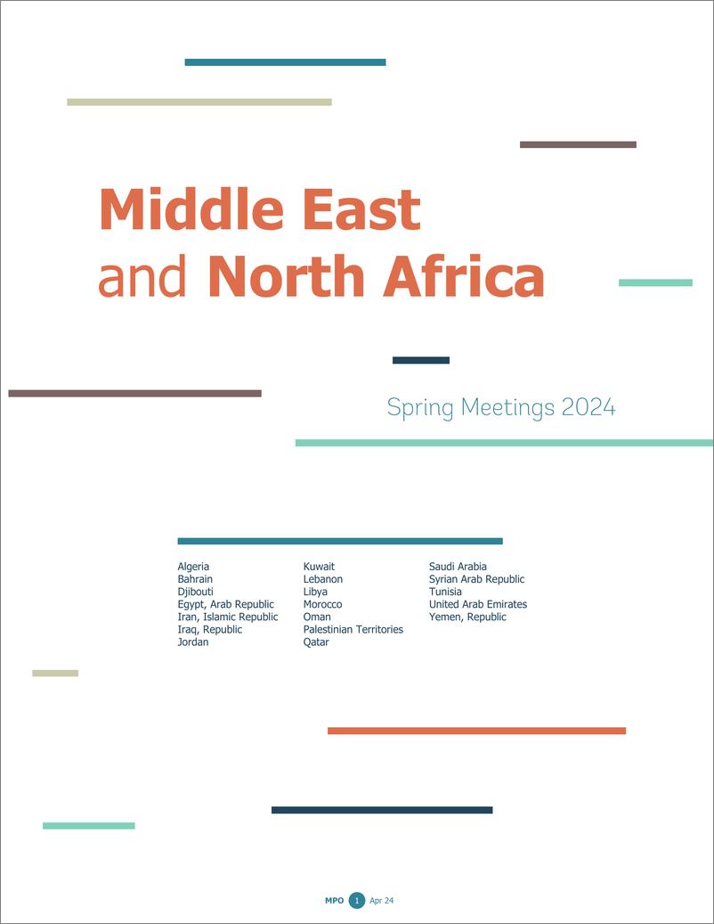 《世界银行-中东和北非——发展中世界宏观贫困前景逐国分析和预测：2024年春季会议（英）-2024＋-42页》 - 第3页预览图
