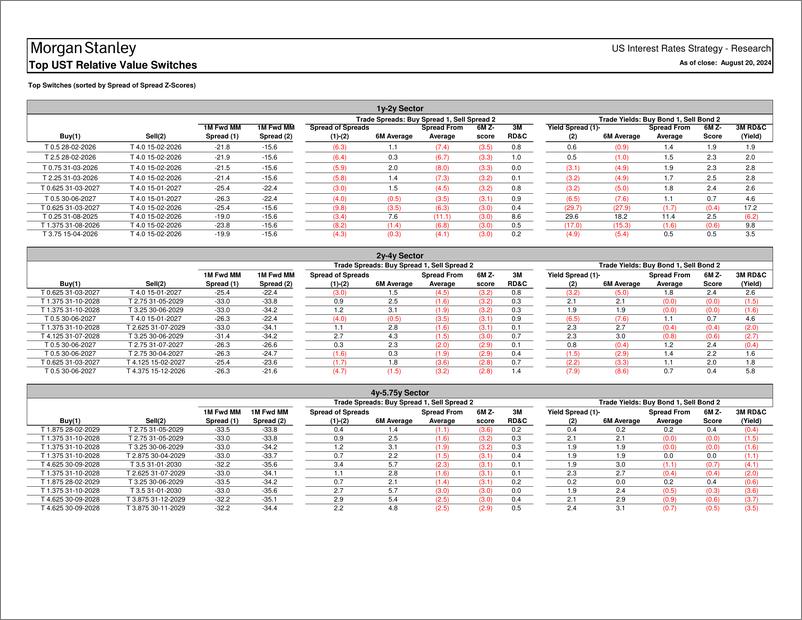 《Morgan Stanley Fixed-Global Macro Data Treasury Relative Value Report-109953172》 - 第6页预览图