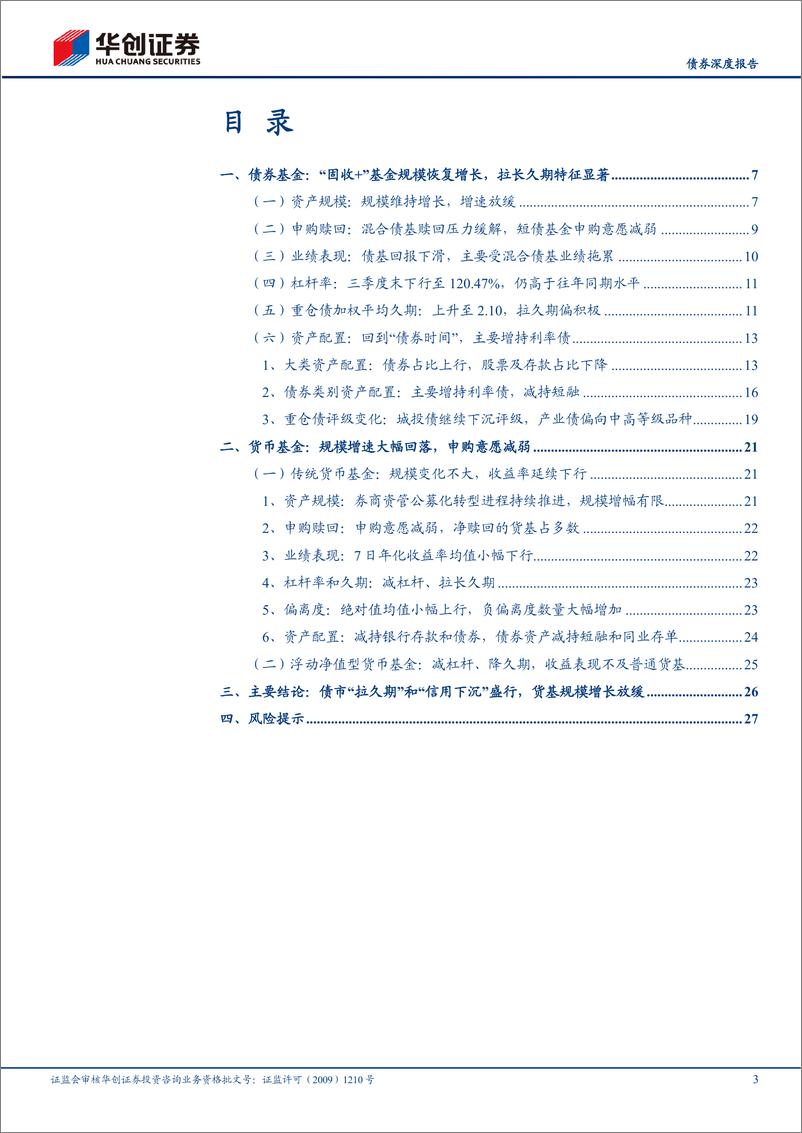 《【债券深度报告】债基、货基2022Q3季报解读：广义现金管理基金与“固收+”基金此消彼长-20221112-华创证券-30页》 - 第4页预览图