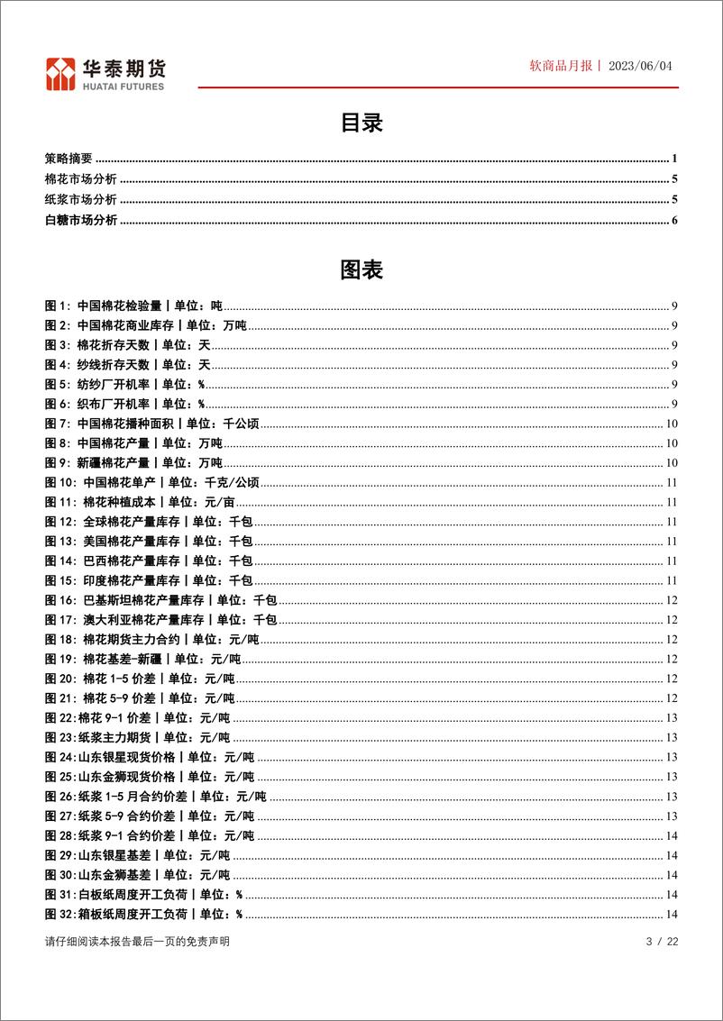 《软商品月报：市场情绪高涨，郑棉强势上涨-20230604-华泰期货-22页》 - 第4页预览图