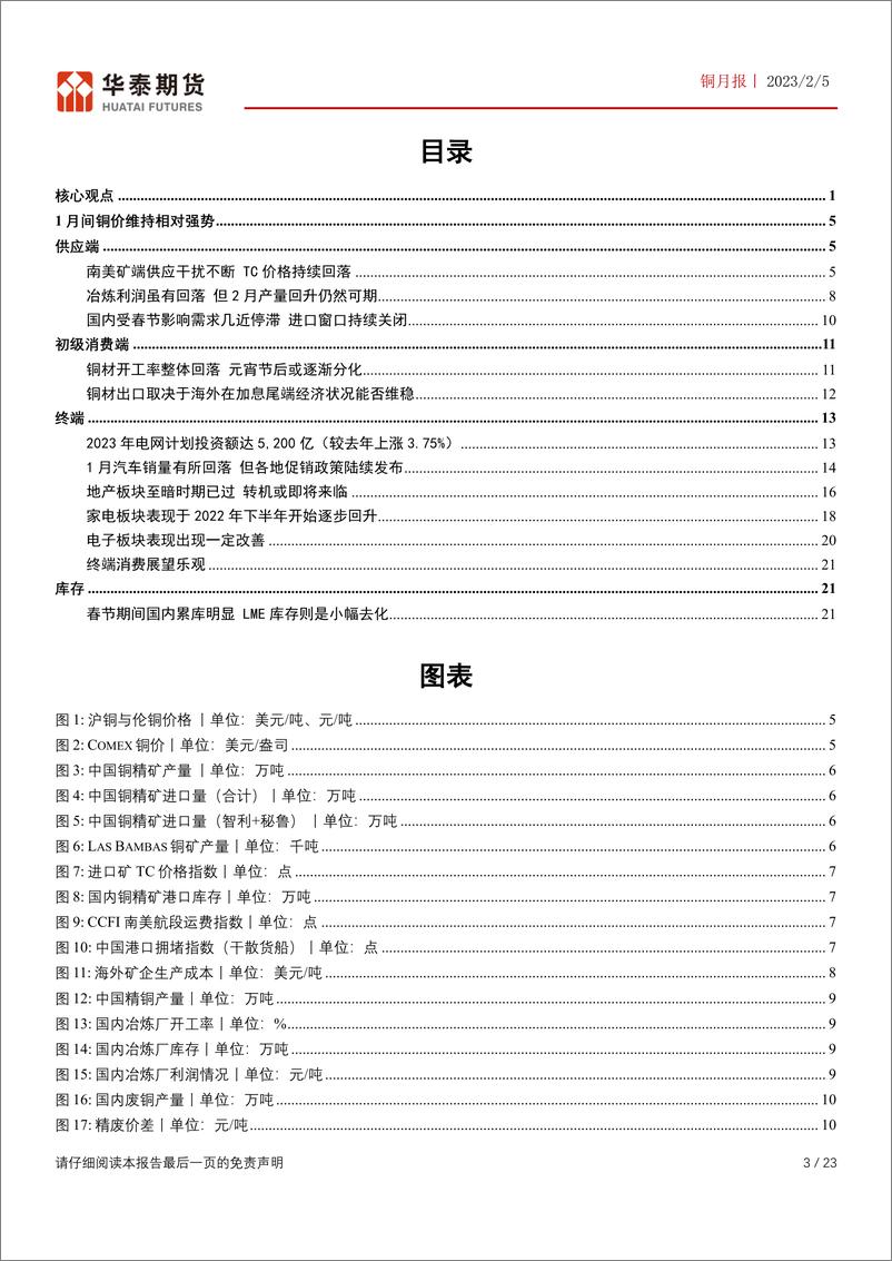 《铜月报：关注累库转为去库的时间点-20230205-华泰期货-23页》 - 第4页预览图