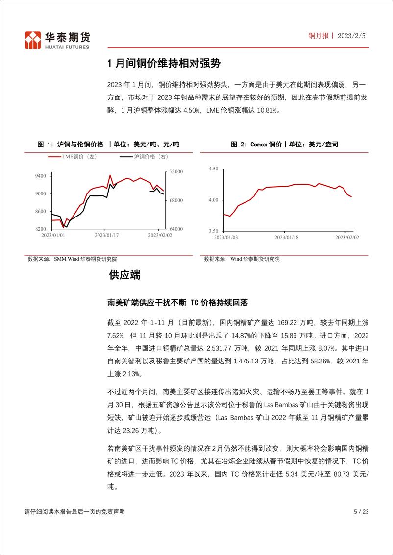 《铜月报：关注累库转为去库的时间点-20230205-华泰期货-23页》 - 第6页预览图