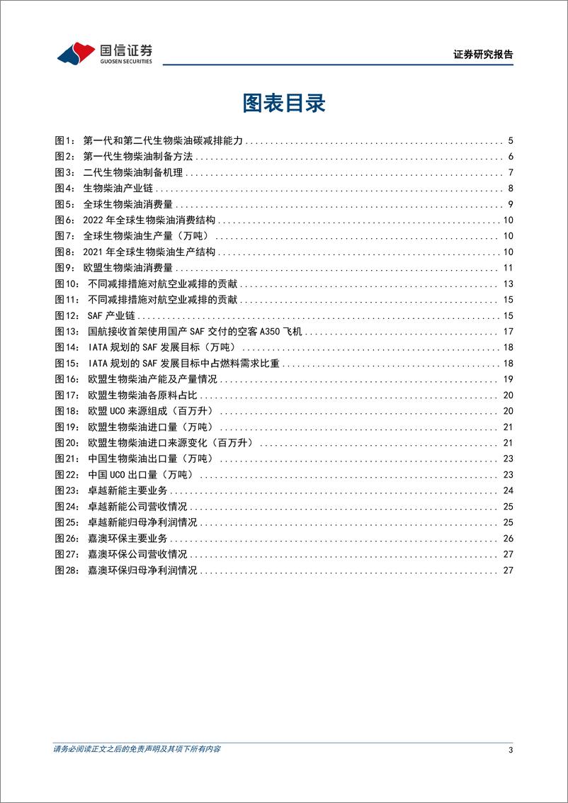 《基础化工行业可持续航空燃料(SAF)深度报告：2025年全球进入SAF爆发性增长元年-241205-国信证券-30页》 - 第3页预览图