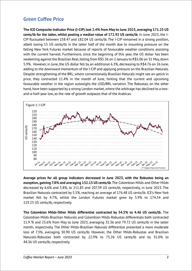 《ICO国际咖啡组织：2023年6月全球咖啡市场报告（英文版）》 - 第2页预览图