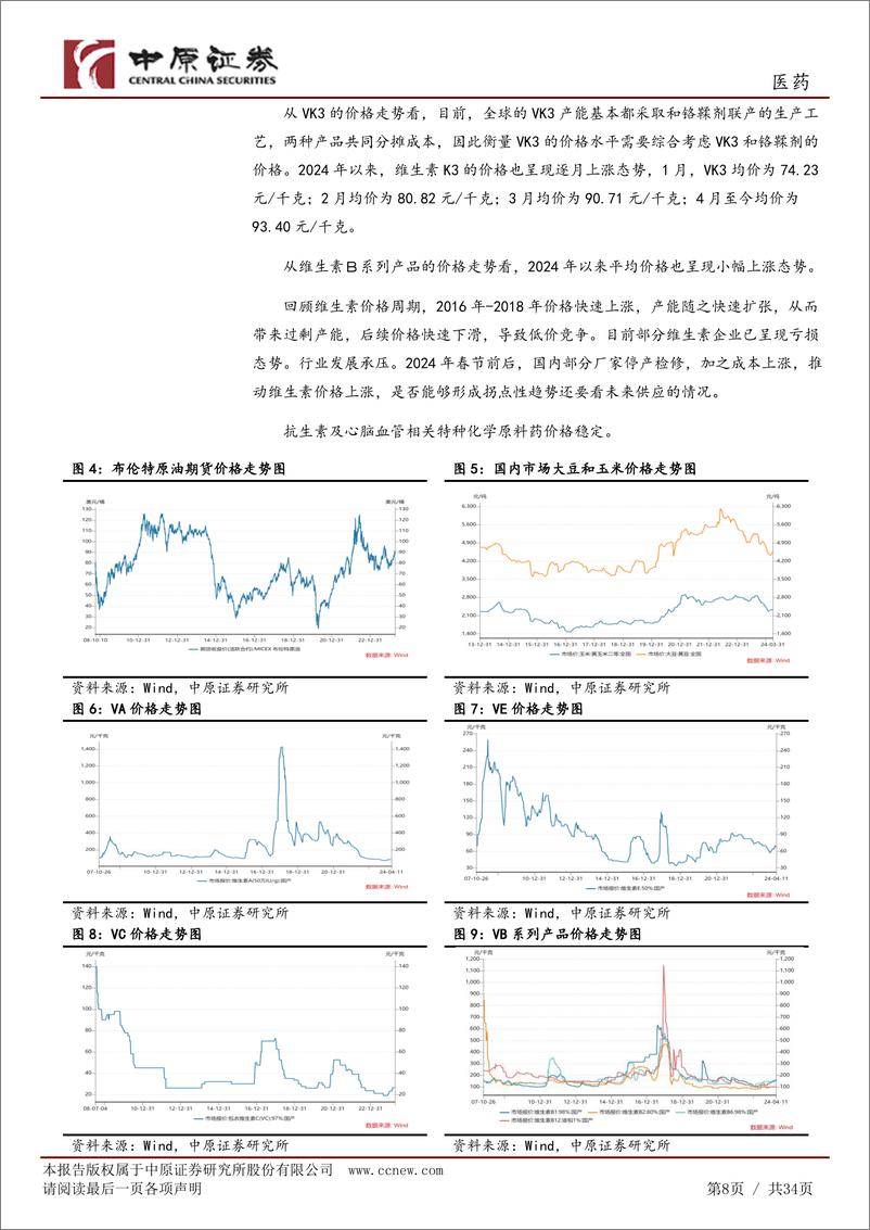 《医药行业月报：重点板块23年年报回顾，建议近期关注合成生物学概念投资机会-240430-中原证券-34页》 - 第8页预览图