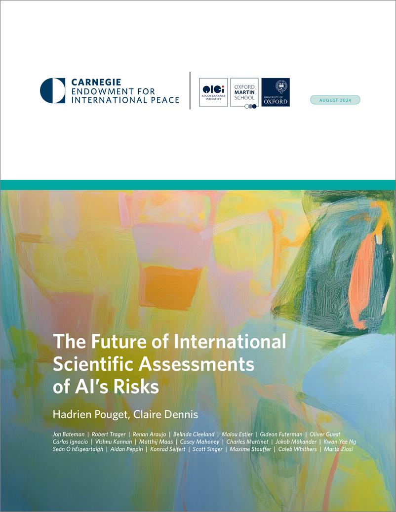 《人工智能风险国际科学评估的未来_英_-The Future of International Sci-1》 - 第1页预览图