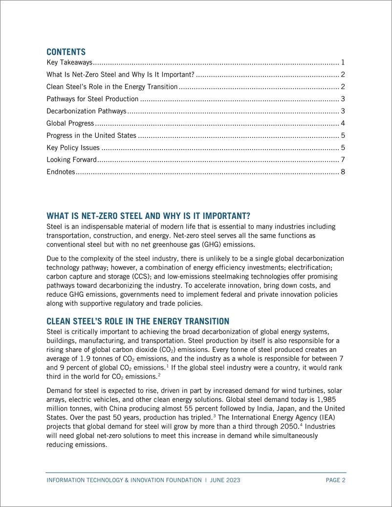 《ITIF-气候技术值得关注：清洁钢铁（英）-2023》 - 第3页预览图
