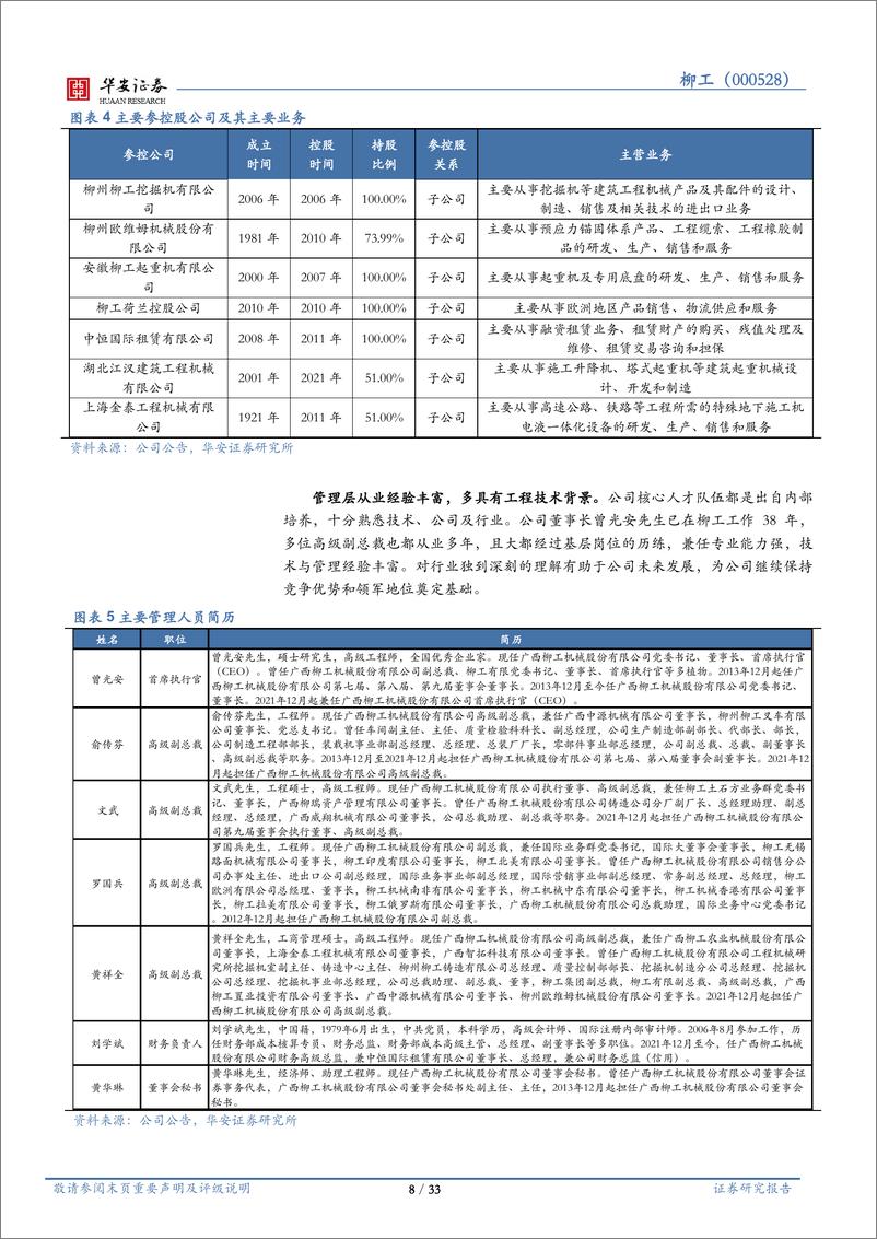 《柳工(000528)国企改革焕发新能量，业绩持续高增有动力-240509-华安证券-33页》 - 第8页预览图