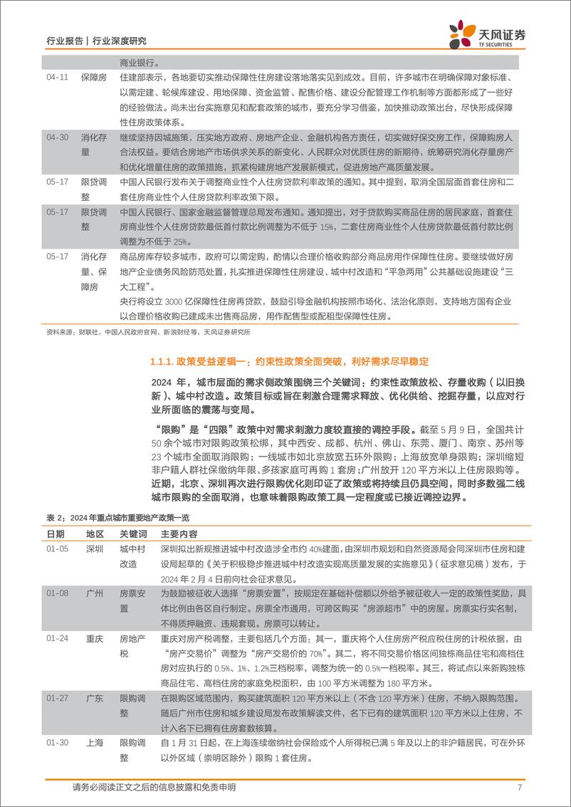 《建筑材料行业深度研究：政策春风频吹，重视地产链困境反转机遇-240527-天风证券-35页》 - 第7页预览图