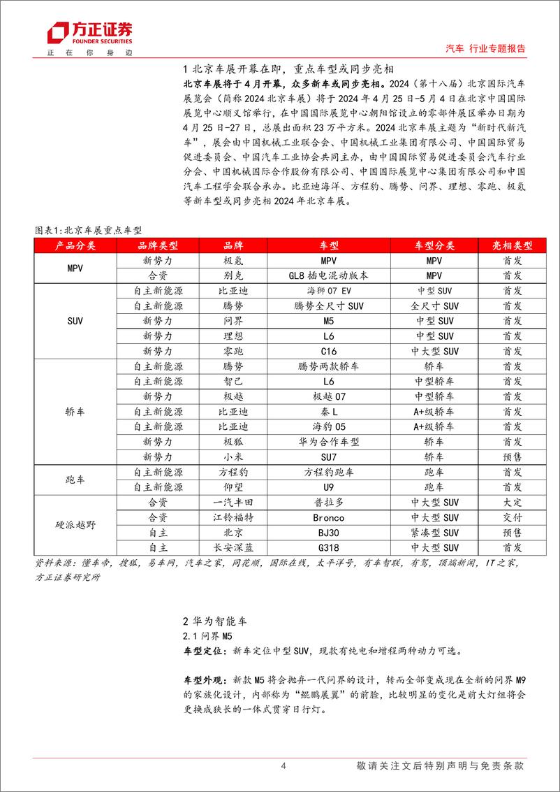 《汽车行业专题报告：2024北京车展在即，重点车型值得期待-240311-方正证券-12页》 - 第4页预览图