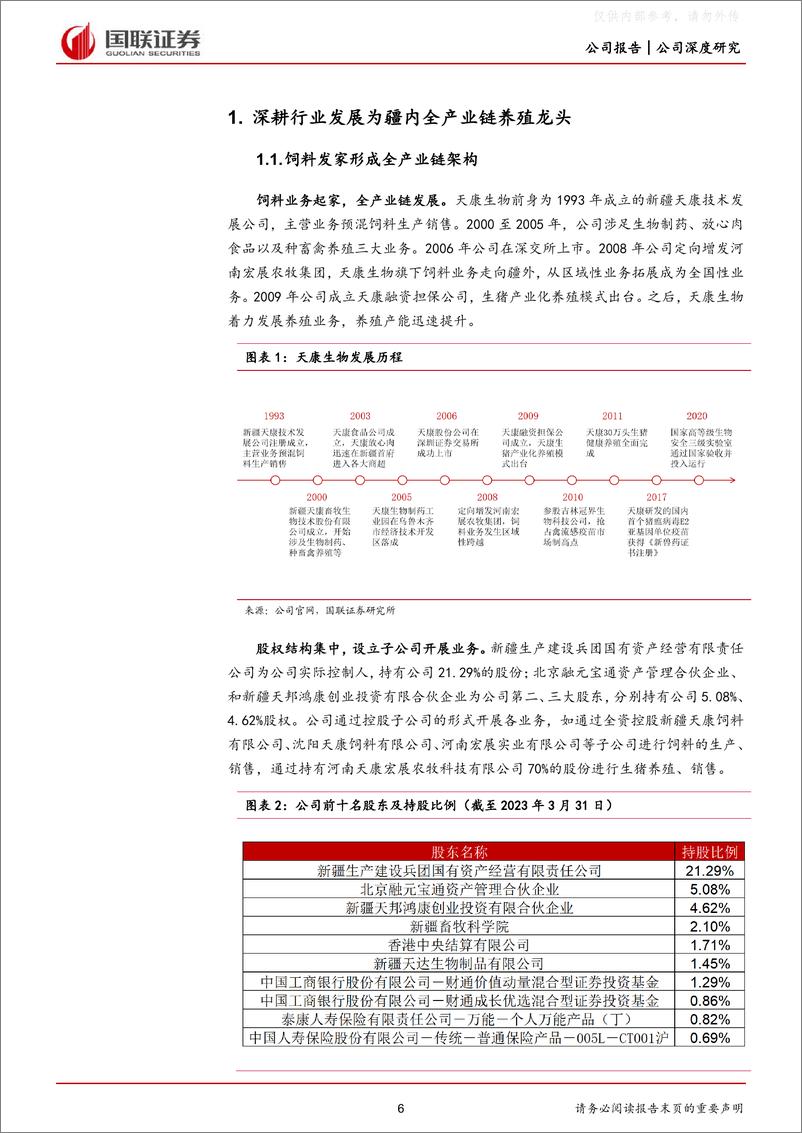 《国联证券-天康生物(002100)养殖、饲料、动保全产业链协同发展凸显优势-230529》 - 第6页预览图