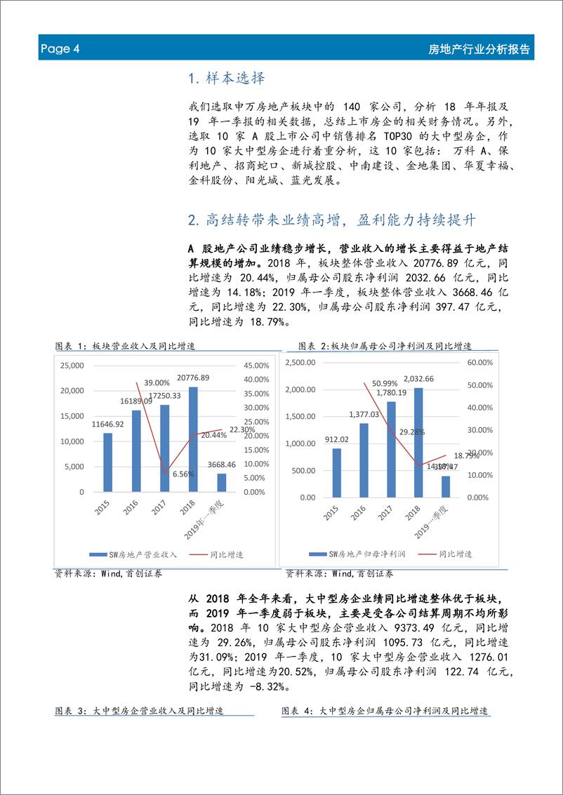 《房地产行业18年年报及19年一季报综述：预收账款创新高，杠杆率持续降低-20190520-首创证券-13页》 - 第5页预览图