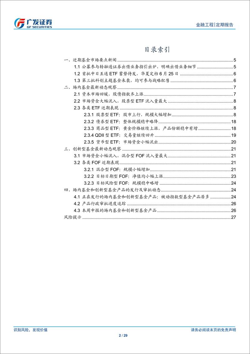 《场内基金及创新型产品观察：公募参与转融通业务指引出炉-20190624-广发证券-29页》 - 第3页预览图