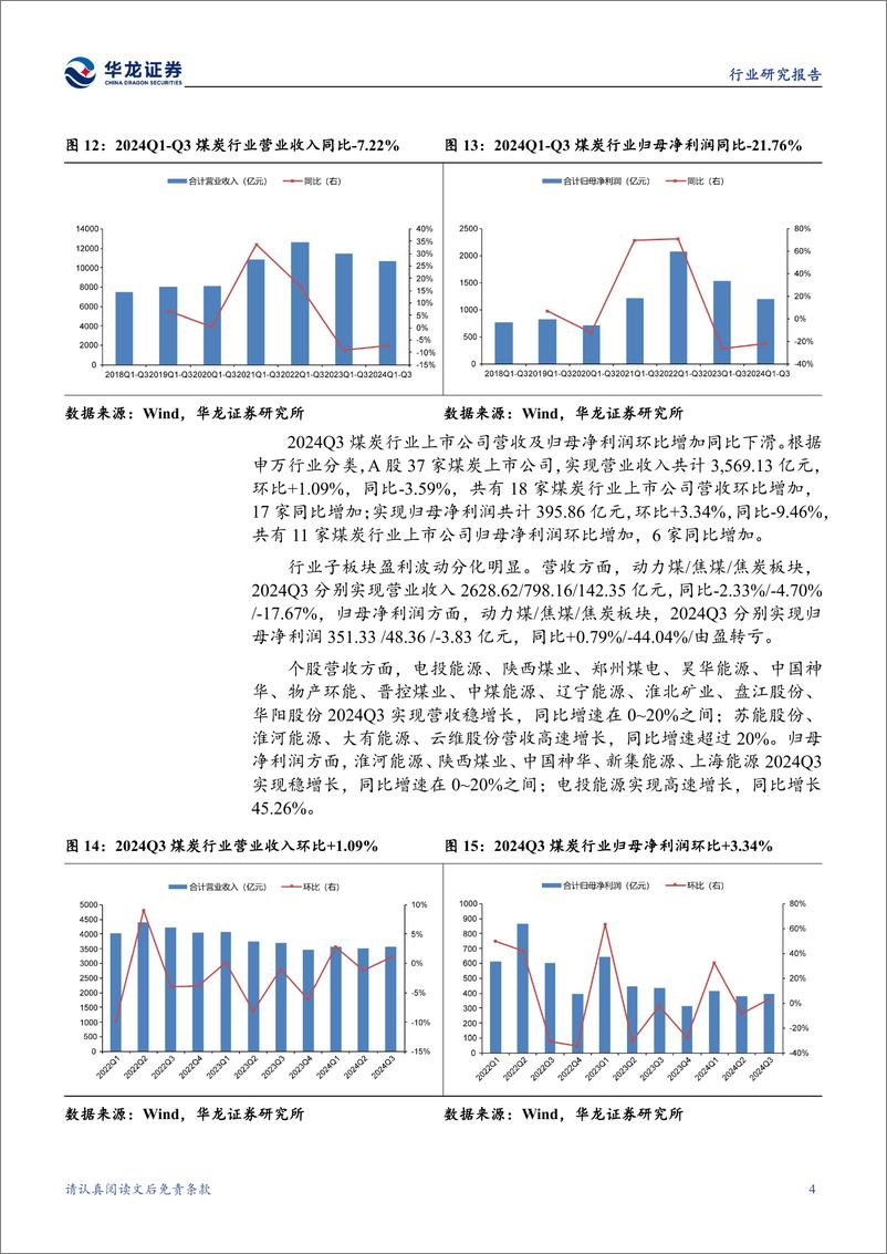 《煤炭行业2024年三季报综述：动力煤环比盈利改善，焦煤承压静待拐点-241111-华龙证券-19页》 - 第7页预览图