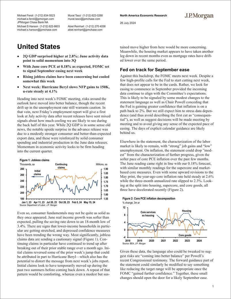 《JPMorgan Econ  FI-United States-109458113》 - 第1页预览图