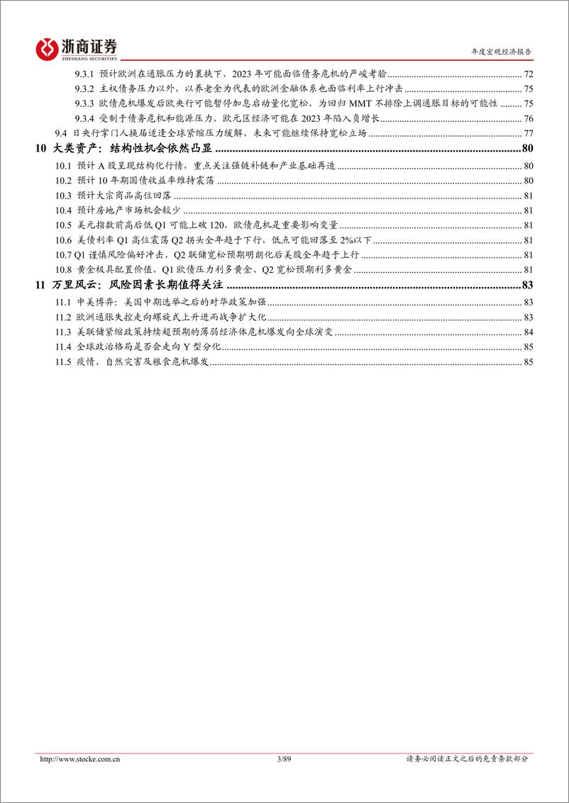 《2023年宏观年度策略报告：万里风云，峰回路转-20221026-浙商证券-89页》 - 第4页预览图