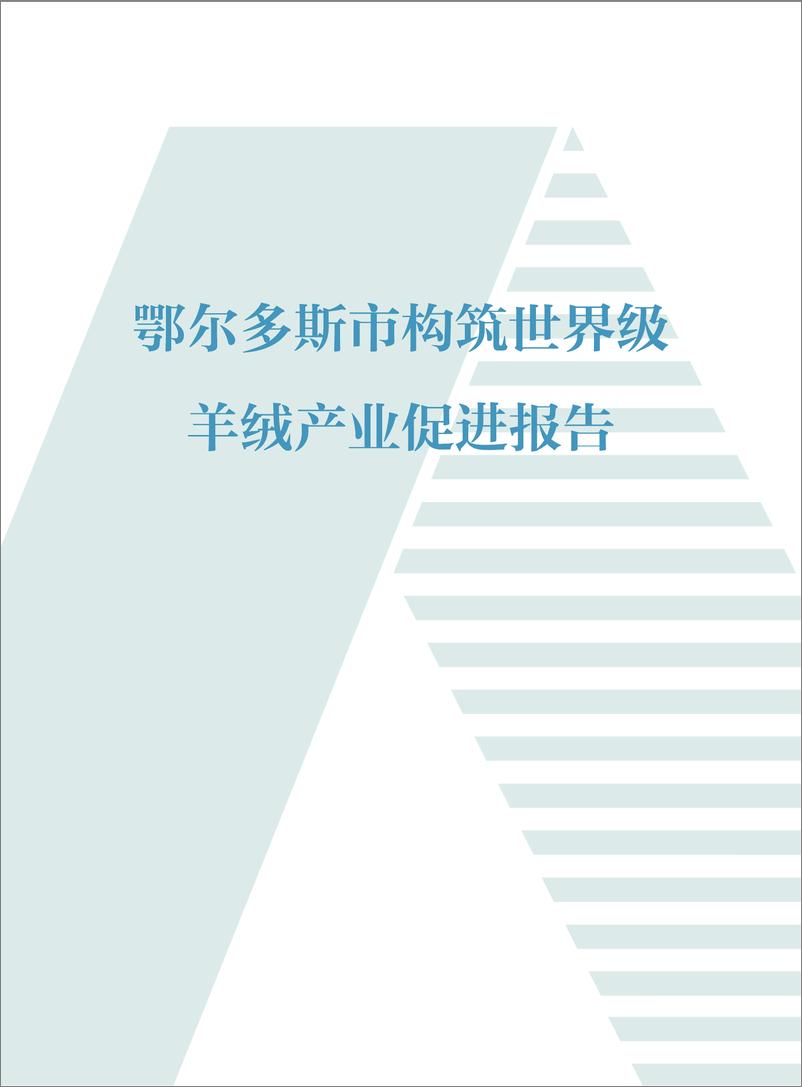 《鄂尔多斯市构筑世界级羊绒产业促进报告-108页》 - 第1页预览图