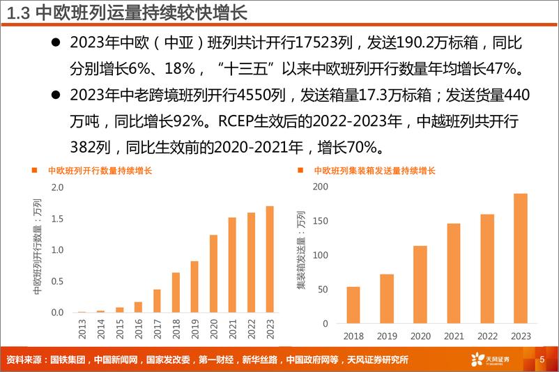 《天风证券-铁路公路行业专题研究_铁路集装箱运量_能持续高增长吗_》 - 第5页预览图