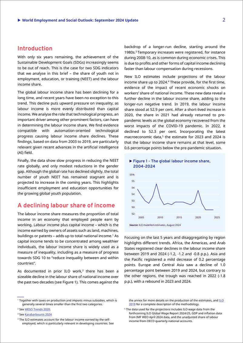 《2024年9月全球就业与社会展望报告》 - 第2页预览图
