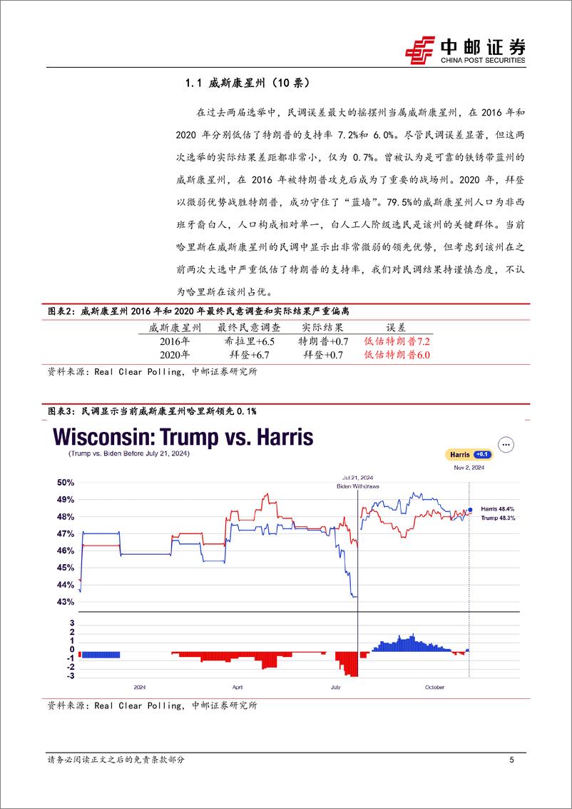 《宏观观点-美国大选跟踪：摇摆州选情依然胶着-241103-中邮证券-16页》 - 第5页预览图