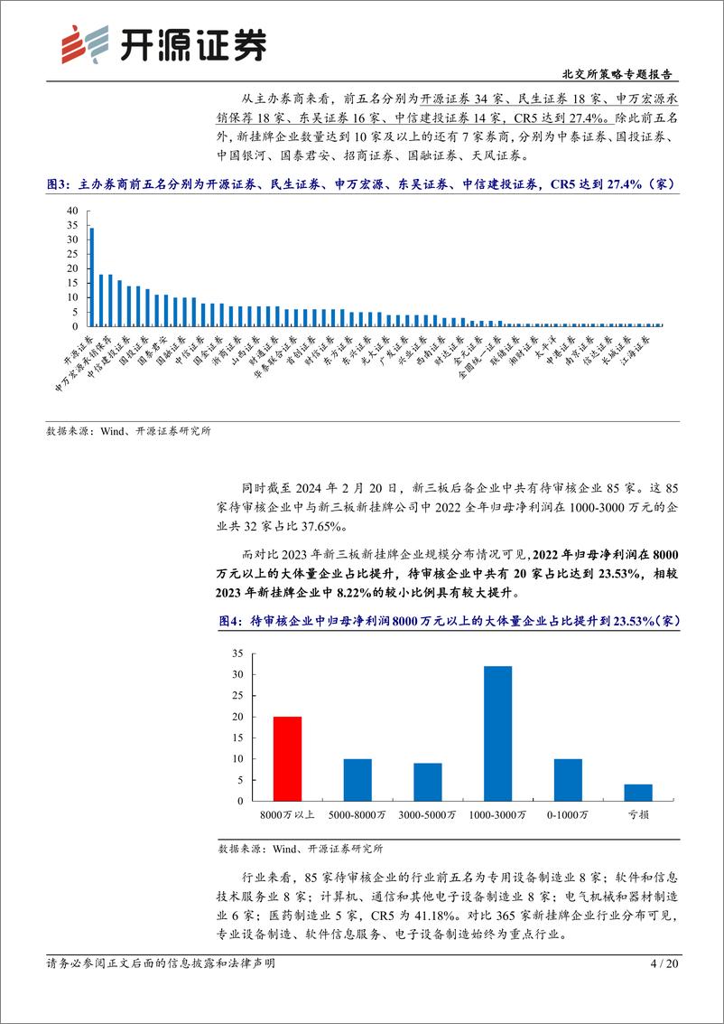 《北交所策略专题报告：新三板大体量企业挂牌声势渐起，关注龙头、强科创属性标的-20240225-开源证券-20页》 - 第4页预览图