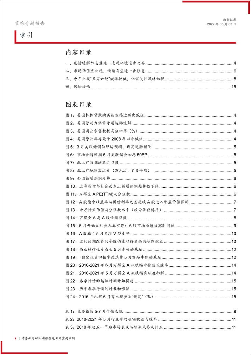 《策略专题报告：积极布局反弹窗口期-20220503-西部证券-16页》 - 第3页预览图