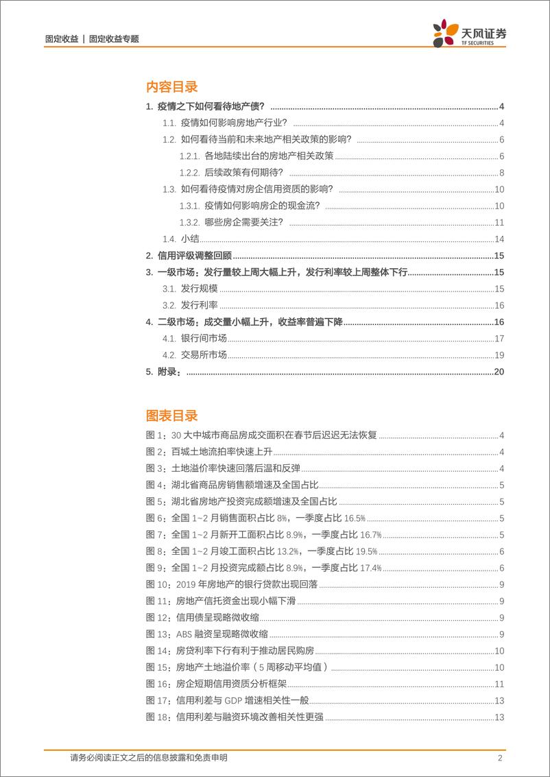 《新冠疫情影响研究：疫情之下如何看待地产债？-20200216-天风证券-22页》 - 第3页预览图