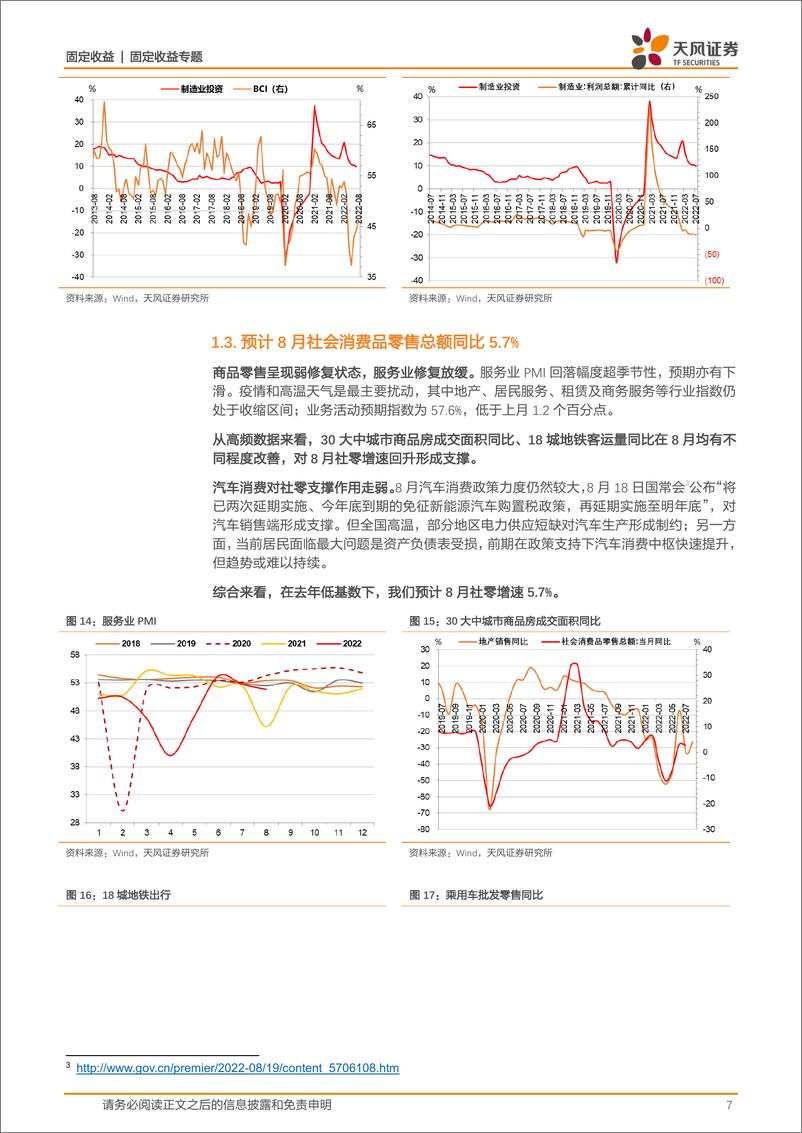 《固收数据预测专题：8月数据怎么看？-20220901-天风证券-16页》 - 第8页预览图